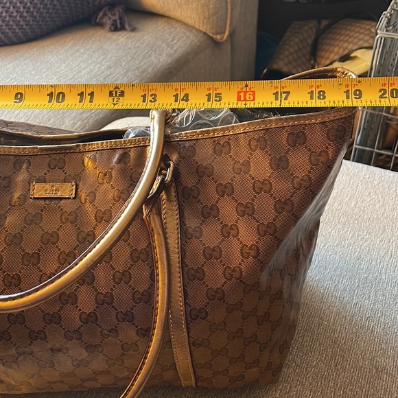Authentic Gucci Large Tote Coated Canvas - Picture 7 of 14